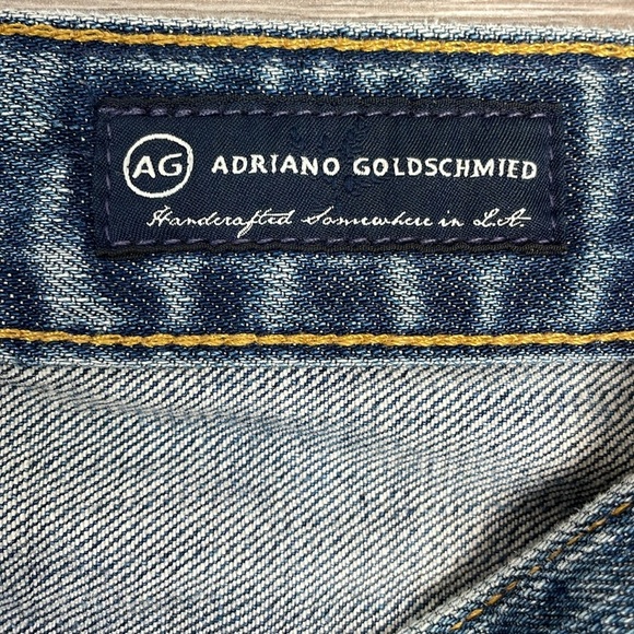 AG Adriano Goldschmied The Piper Slouchy Slim Distressed Denim Jeans 26R - Picture 11 of 16